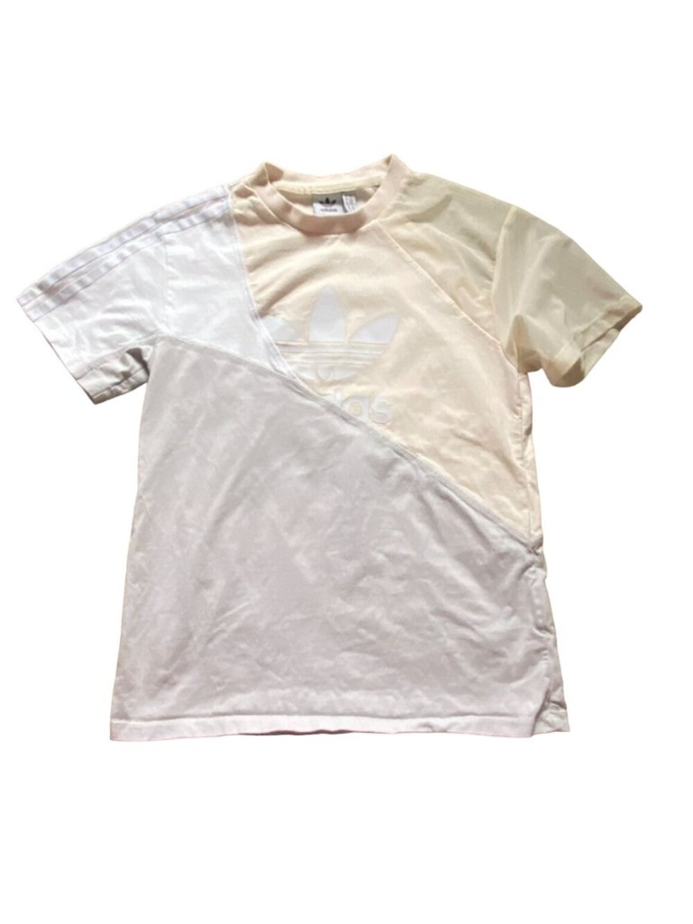 Adidas Originals Women's Adicolor Split Trefoil T-Shirt-Neutral Colors-Size S